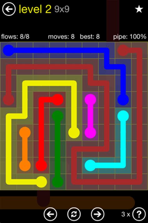 flow free 9x9 level 2|Flow Free Regular Pack 9x9 Level 2 Walkthrough .